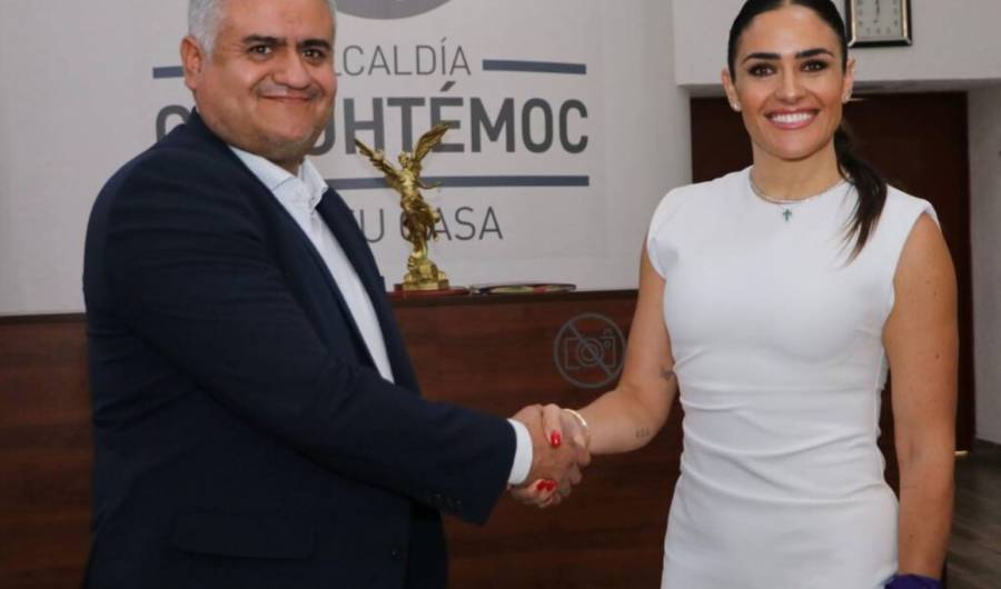 Alcalde de Cuauhtémoc recibe a alcaldesa Electa Alessandra Rojo de la Vega en reunión informal de transición