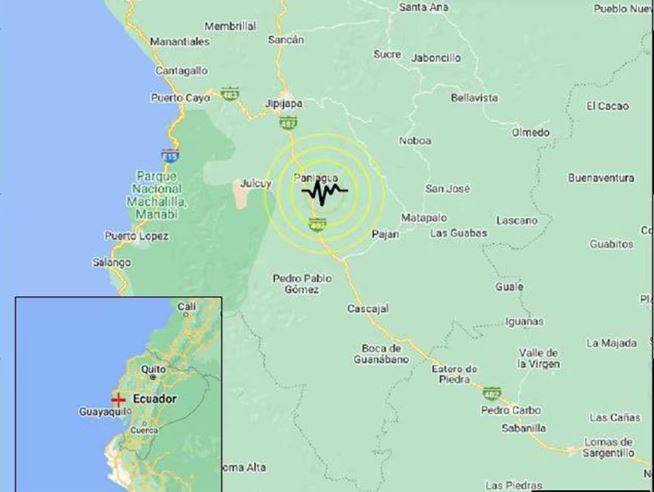Sismo de magnitud 4.1 sacude la provincia amazónica de Pastaza en Ecuador