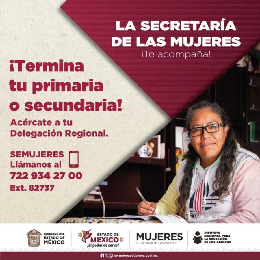 Mujeres e INEA reducen brechas de género mediante la alfabetización en Edomex