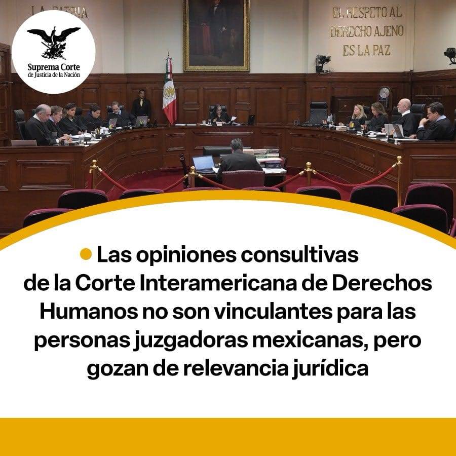 SCJN determina que opiniones de CIDH no son vinculantes pero sirven de guía