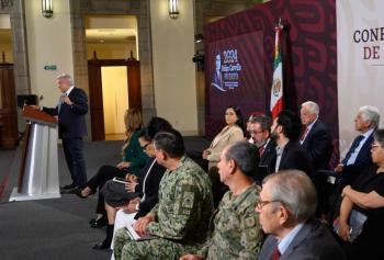 Crecimiento econ&oacute;mico del norte posible con buen manejo del agua; Sheinbaum es garant&iacute;a para ello: AMLO