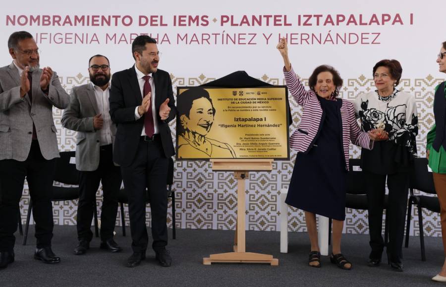 Nombra Mart&iacute; Batres a IEMS Plantel Iztapalapa I “Ifigenia Mart&iacute;nez y Hern&aacute;ndez”
