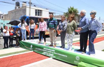 Ricardo Gallardo inaugura avenidas San Lorenzo y Santo Tom&aacute;s en Soledad de Graciano S&aacute;nchez
