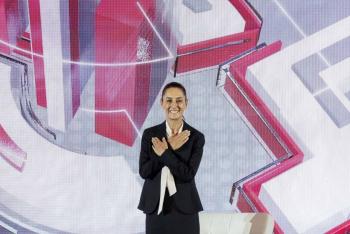 Sheinbaum promete a empresarios combatir la extorsi&oacute;n