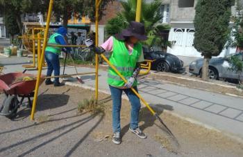 Soledad impulsa limpieza constante en &aacute;reas recreativas, calles y avenidas