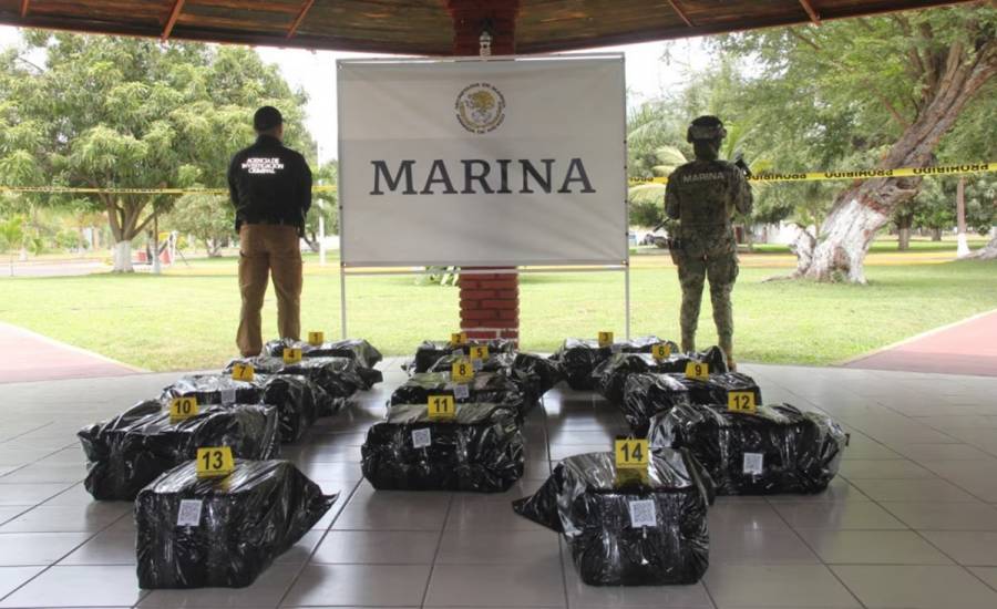 Semar asegura más de media tonelada de cocaína en Puerto de Lázaro Cárdenas