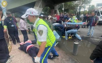 Seis trabajadores del IPN lesionados durante manifestaci&oacute;n en Azcapotzalco