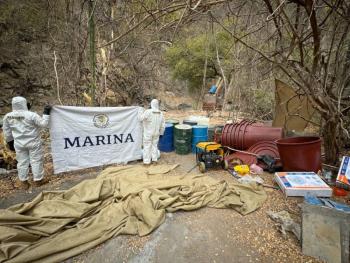 Desmantela la Marina tres narcolaboratorios en Culiac&aacute;n y asegura toneladas de metanfetamina