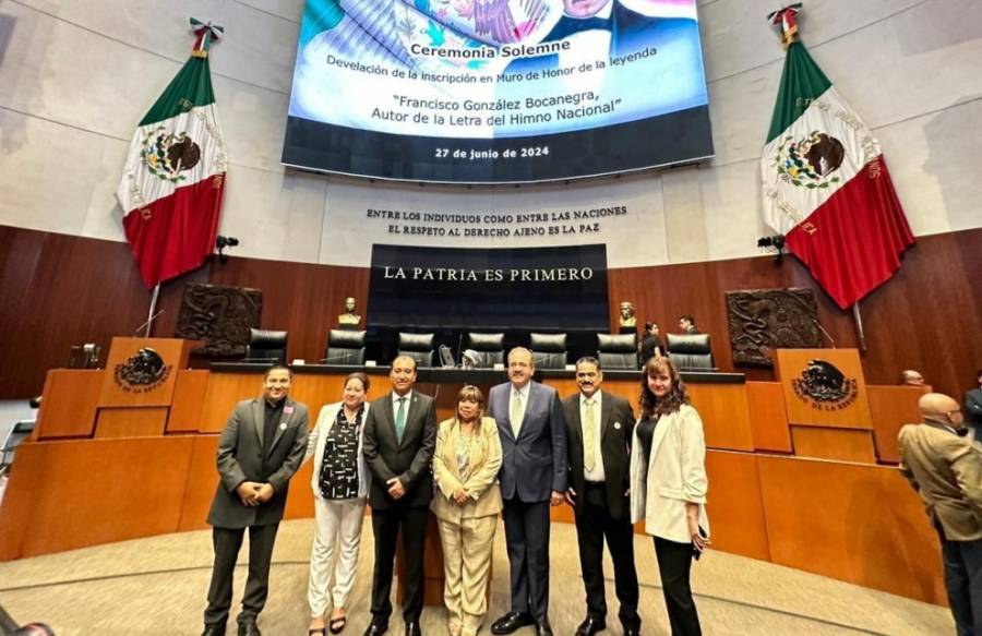 Senado de la República homenajea a Francisco González Bocanegra