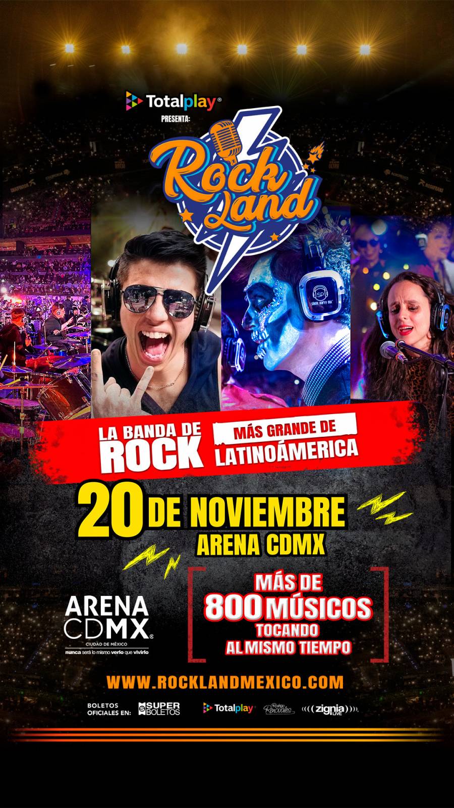 La experiencia regresa a la Arena CDMX en 2024 presentada por Total Play  ROCKLAND MÉXICO EN CONCIERTO