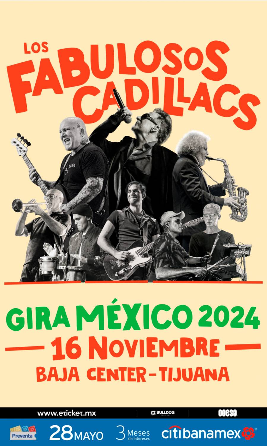 Los Fabulosos Cadillacs llevan su gira hasta Tijuana