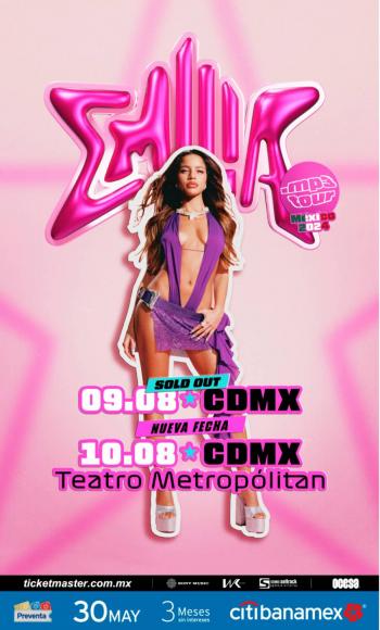 Emilia abre segunda fecha en Ciudad de México