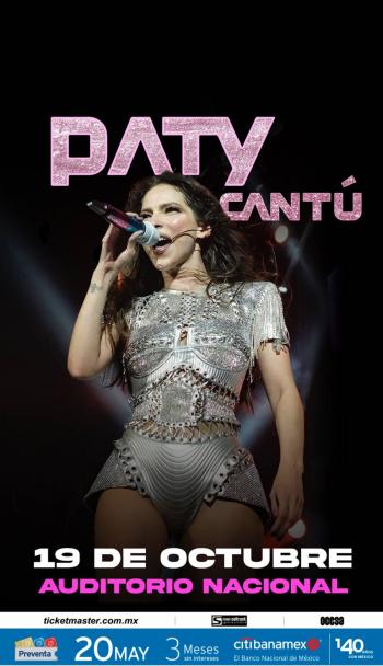 Paty Cantú anuncia concierto en el Auditorio Nacional