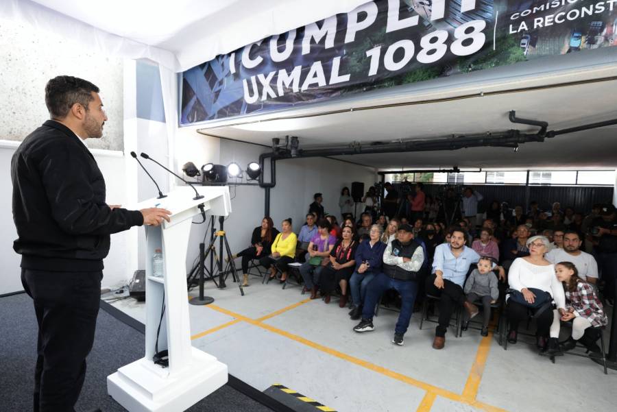 Entregan Edificio Uxmal 1088, el número 364 rehabilitado tras el sismo de 2017 en CDMX