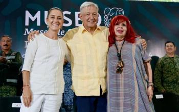Claudia Sheinbaum inaugura museo en Edzn&aacute; y resalta el legado de AMLO