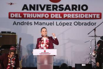 Sheinbaum descarta distanciamiento con AMLO y promete guardar su legado