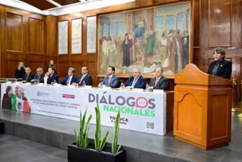 Delfina G&oacute;mez participa en el Di&aacute;logo Nacional sobre la Reforma Judicial