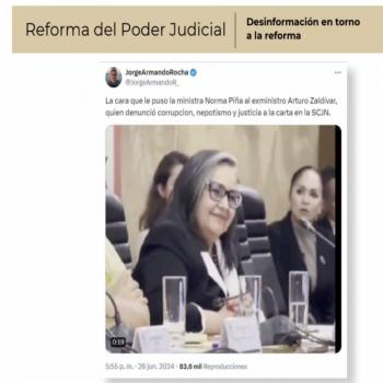 Reforma del Poder Judicial enfrenta campa&ntilde;a para desacreditarla: Vilchis
