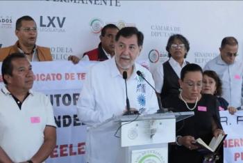 Respalda Fern&aacute;ndez Noro&ntilde;a a trabajadores del STRM