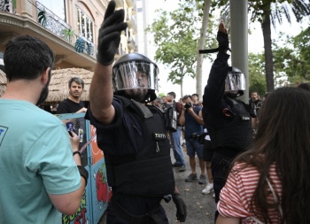 Manifestaci&oacute;n en Barcelona contra el turismo masivo