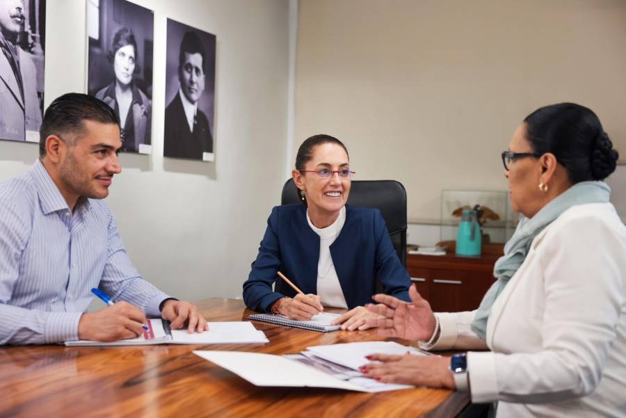 Sheinbaum se reúne con García Harfuch y Rosa Icela Rodríguez