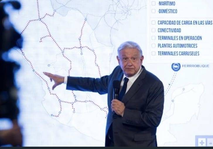 Sheinbaum iniciará construcción de tres líneas ferroviarias al mismo tiempo: AMLO