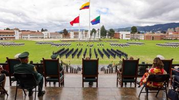 Petro encabeza ceremonia de transmisión de mando del nuevo Comandante General de las Fuerzas Militares, almirante Francisco Cubides