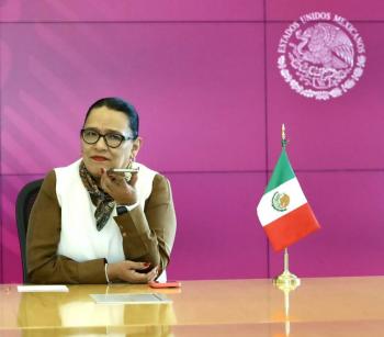 Dialoga Rosa Icela Rodr&iacute;guez con la asesora de seguridad de Joe Biden