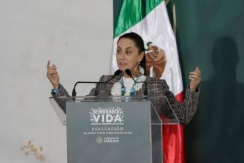 Sheinbaum se compromete a continuar con programa Sembrando Vida