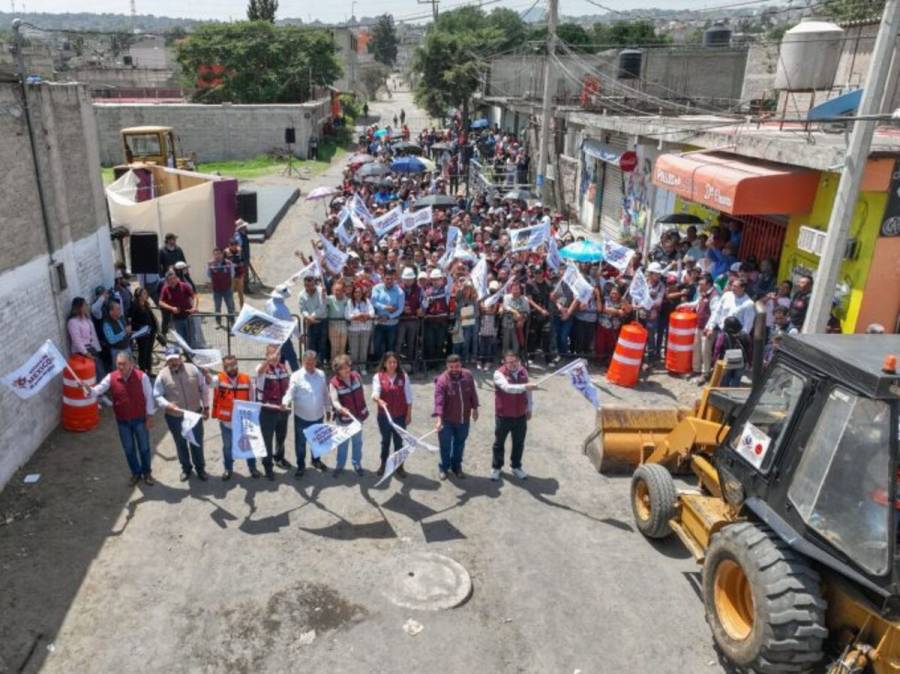 Delfina Gómez inicia obras de la transformación en la zona oriente del Edomex