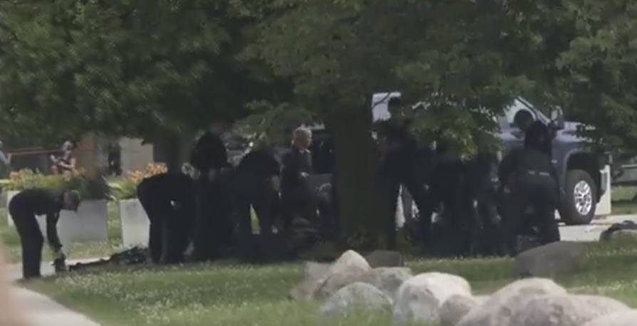 Polic&iacute;a abate a sujeto armado en inmediaciones de la Convenci&oacute;n Nacional Republicana