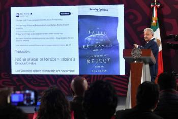AMLO defiende a Trump ante golpeteo medi&aacute;tico
