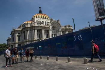 Inician trabajos de mantenimiento en la Alameda Central y el Palacio de Bellas Artes