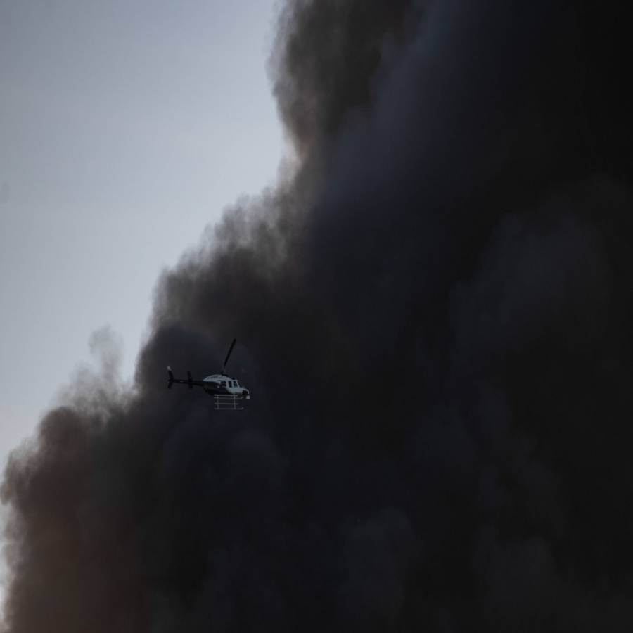 Incendio en inmediaciones del Circuito Exterior Mexiquense