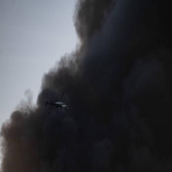 Incendio en inmediaciones del Circuito Exterior Mexiquense