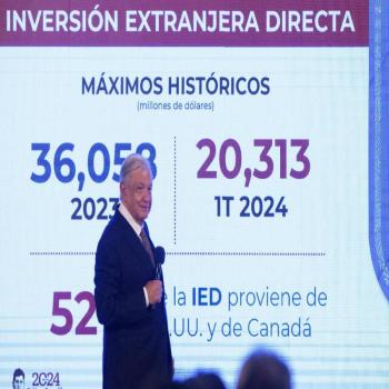 En inversi&oacute;n extranjera en M&eacute;xico no hay de que preocuparse, asegura AMLO