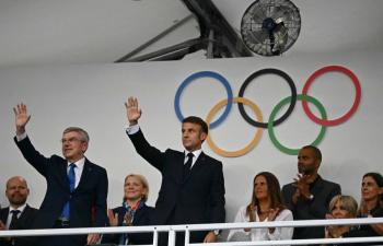 Emmanuel Macron proclama abiertos los Juegos Ol&iacute;mpicos de Par&iacute;s 2024