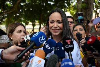 L&iacute;der opositora venezolana se felicita por alta participaci&oacute;n en presidenciales