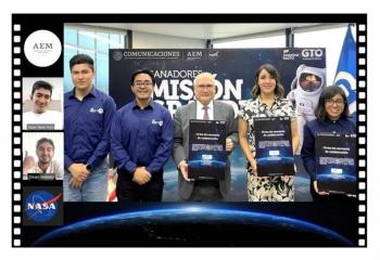 Formalizan env&iacute;o de cinco j&oacute;venes a la NASA, para este agosto