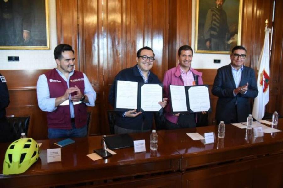 Firman Semov y Toluca acuerdo para instalar “Bici P&uacute;blica” en la capital del estado