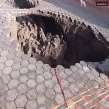 Nuevo socav&oacute;n en el estado de Puebla