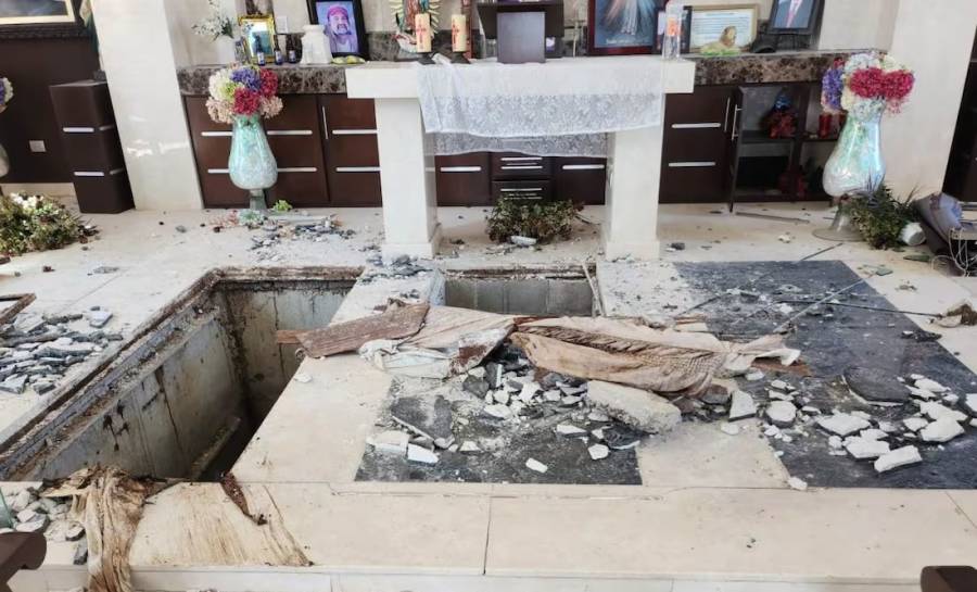 Mausoleo de la familia de Dámaso López Núñez sufre nuevos actos de destrucción
