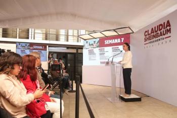 Claudia Sheinbaum anuncia gira de transici&oacute;n por Veracruz, Tabasco y Chiapas