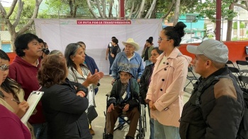 Gaby Osorio inicia gira de agradecimiento por Tlalpan