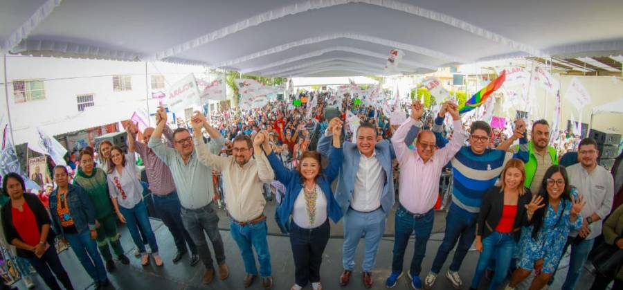 Clara Brugada respalda a Janecarlo Lozano; apoyará remodelación en Calzada de Guadalupe