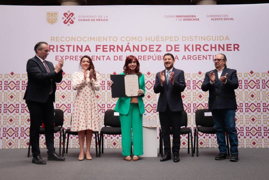 Nombran huésped distinguida de la CDMX a Cristina Fernández de Kirchner