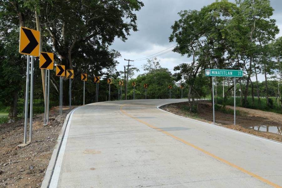Modernización del camino Minatitlán-Hidalgotitlán brindará bienestar a 6 mil habitantes: SICT