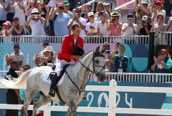 Christian Kukuk se corona en salto individual en los Juegos Ol&iacute;mpicos de Par&iacute;s