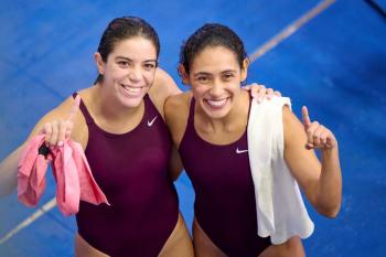 Clavadistas Alejandra Orozco y Gaby Ag&uacute;ndez piden a Sheinbaum apoyo a deportistas