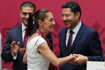 “Se va a venir a trabajar conmigo”: revela Sheinbaum que Mart&iacute; Batres estar&aacute; en su gabinete